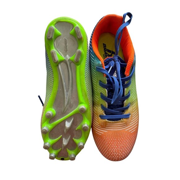 Brava Indoor/Outdoor Cleats Youth 4.5D Rainbow Multi-Color - Picture 2 of 5